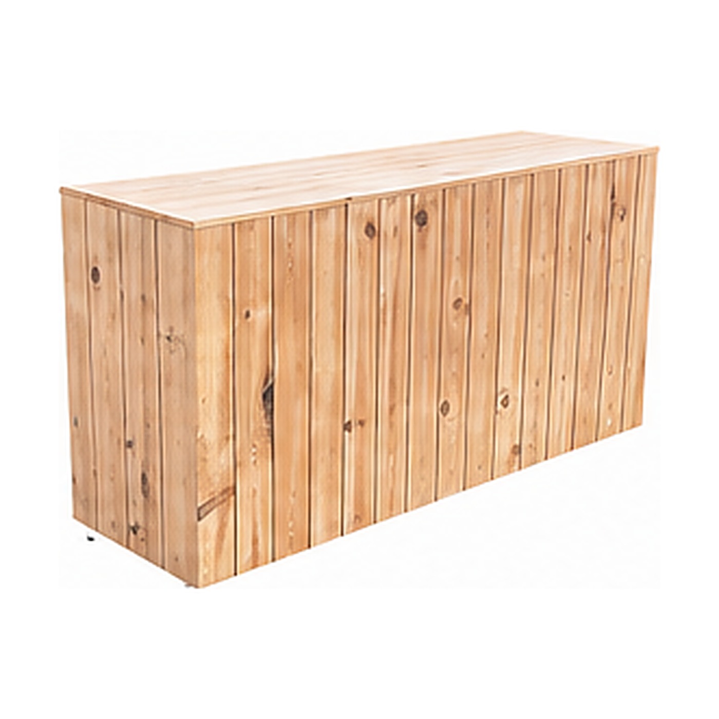Rustic bar counter - Natural pine, 2m, L200 × W70 × H100 cm