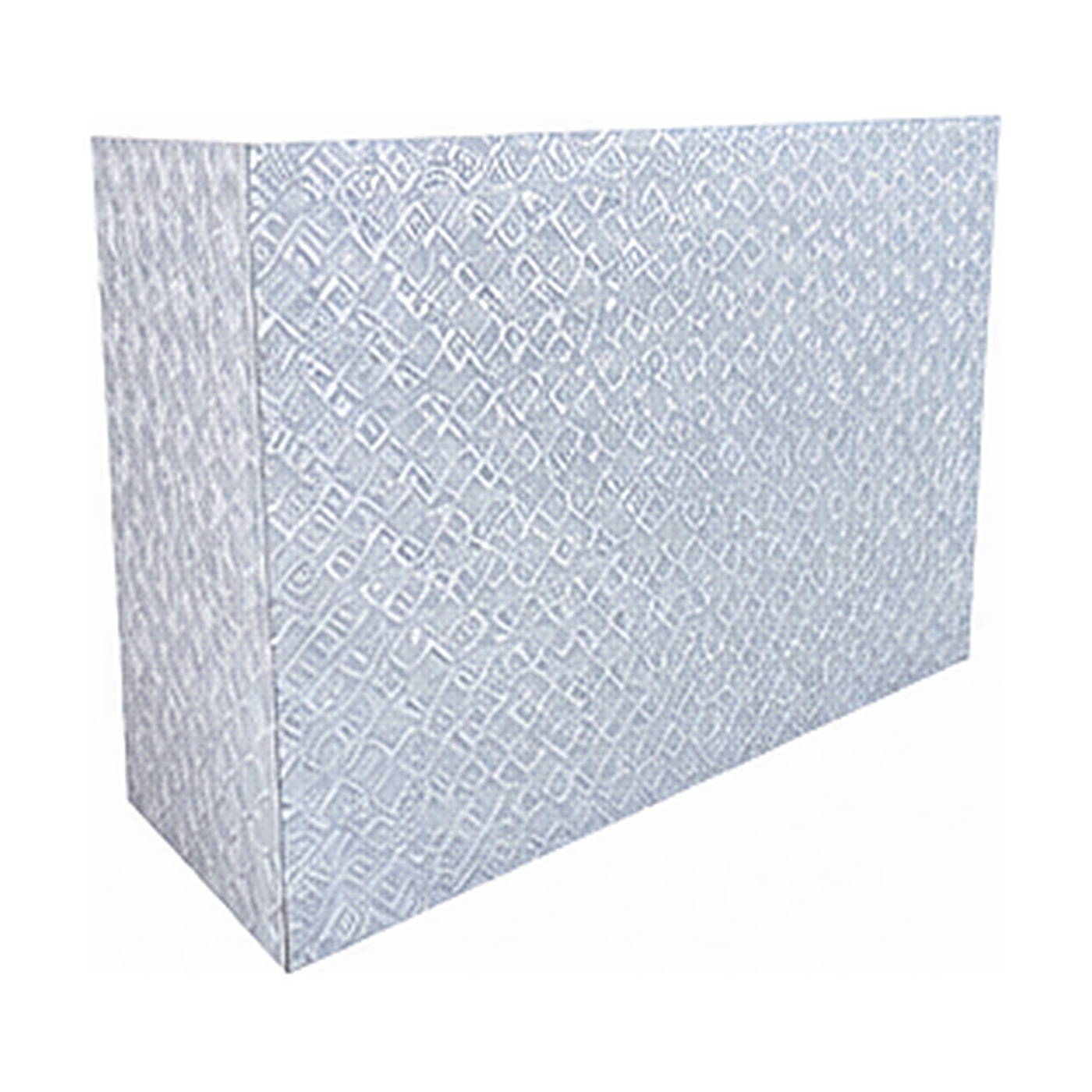 Press Metal bar counter - White, L180 × W80 × H120 cm