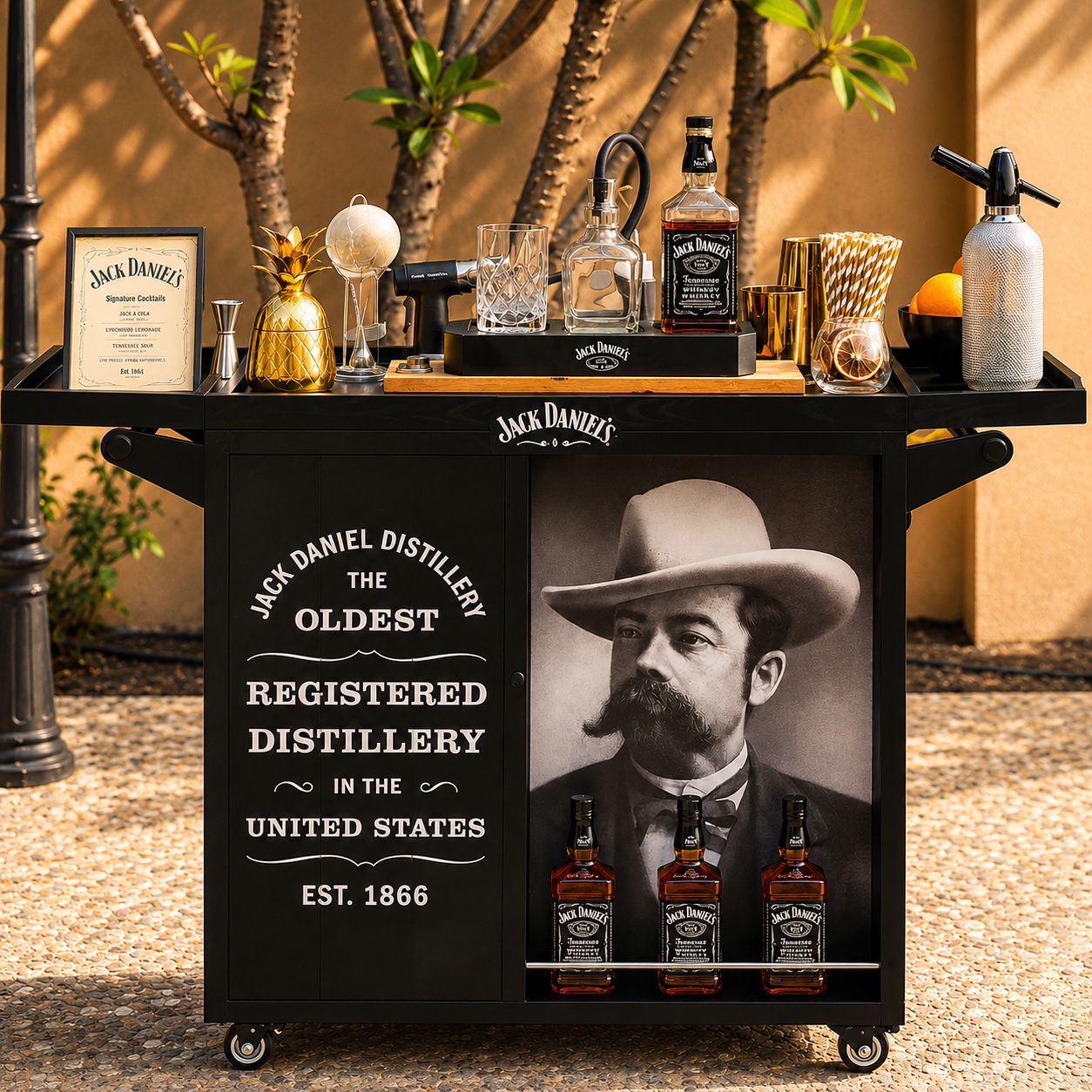 Jack Daniel's Tennessee Whiskey Trolley by Ounce Dubai