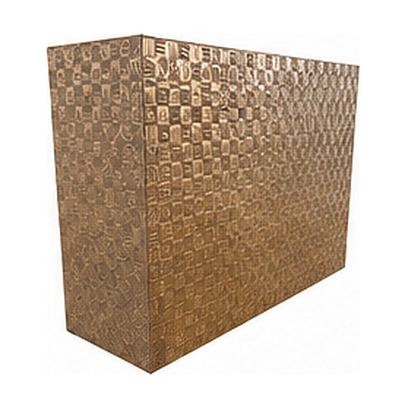 Press Metal bar counter - Gold, L180 × W80 × H120 cm