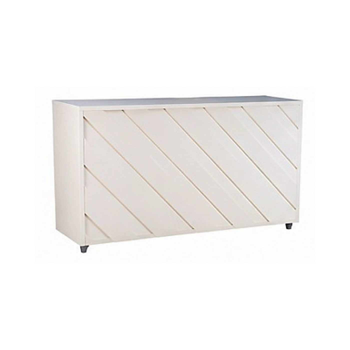 Mardom bar counter - White, diagonal panelling, L180 × W60 × H110 cm