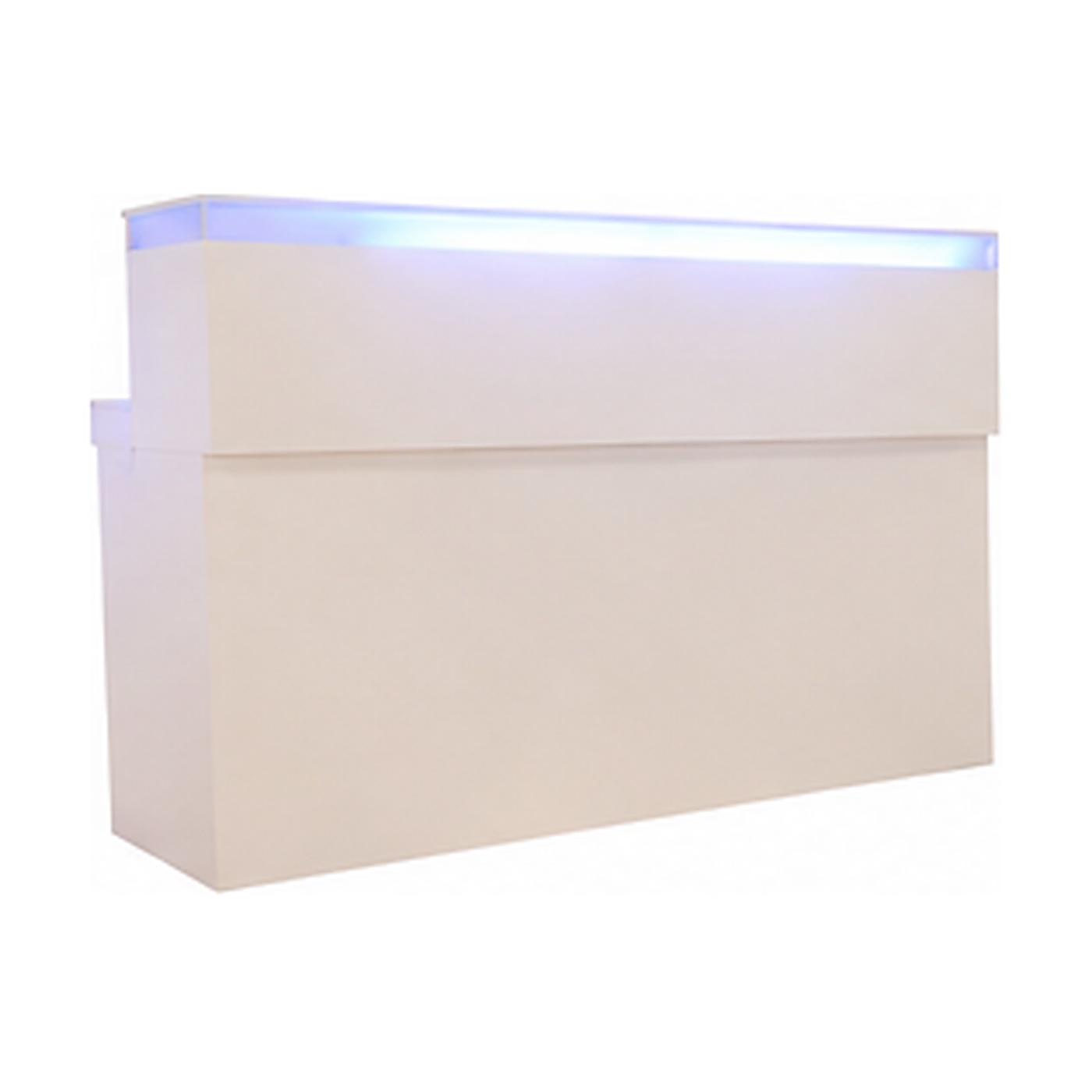 LED Wooden bar counter - Illuminated top, 2.5m, L250 × W85 × H110 cm